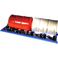 Double Stationary Drum Roller, 55 US gal. (45 Imperial Gal.) Capacity, Fixed Speed, 1 HP Superchem Industries