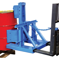 Manipulateur de barils MORSPEED 1500 pour chariot &eacute;l&eacute;vateur, Pour 55 gal. US (45 gal. imp.) Superchem Industries