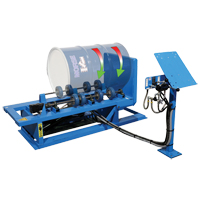 Hydra-Lift Drum Rotator / Roller, 55 US gal. (45 Imperial Gal.) Capacity, Variable Speed, 1 HP Superchem Industries