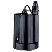 Pompe utilitaire submersible automatique, 1/3 CV, 2160 gal./h, 115 V, 4 A Superchem Industries