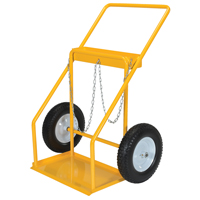 Chariot pour bouteille de gaz, Roues Caoutchouc, Base de 22" la x 14-1/8" lo, 250 lb Superchem Industries