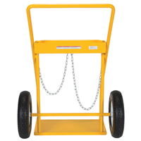 Chariot pour bouteille de gaz, Roues Caoutchouc, Base de 22" la x 14-1/8" lo, 250 lb Superchem Industries
