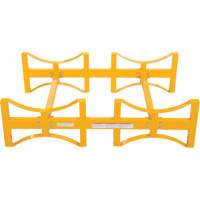 Porte-barils empilable en acier, 2 barils, Capacit&eacute; de 1600 lb, 45-1/2" la x 29-7/8" p x 12-3/4" h Superchem Industries