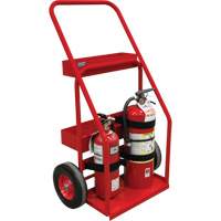Chariot de prevention d'incendie pour travaux &agrave; chaud, Roues Semi-pneumatique, Base de 17,75" la x 8,9" lo, 100 lb Superchem Industries