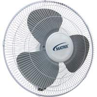 Ventilateur mural oscillant, Commercial, Dia 16", 3 vitesses Superchem Industries
