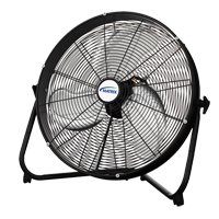 High Velocity Floor Fan, 3 Speeds, 20" Diameter Superchem Industries