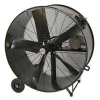 Heavy-Duty Fixed Belt Drive Drum Fan, Industrial, 2 Speed, 42" Diameter Superchem Industries