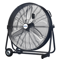 Light Industrial Direct-Drive Slim Drum Fan, Industrial, 3 Speed, 24" Diameter Superchem Industries