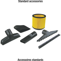 Aspirateur, Secs-humides, 6,5 CV, 16 gal. US (60,6 litres) Superchem Industries