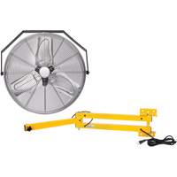 Industrial Workstation Fan Kit with Double Locking Arm, 24" Dia., 3 Speeds Superchem Industries