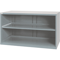 Shelf Cabinets, Steel, 33-1/2" H x 56-1/2" W x 28-1/2" D, Light Grey Superchem Industries