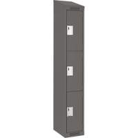 Casiers Clean Line, 3 niveaux, 12" x 18" x 78", Acier, Charbon, Rivet (assembl&eacute;) Superchem Industries