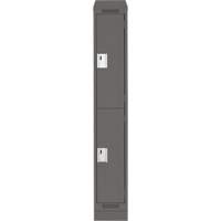 Casiers Clean Line, 2 niveaux, 12" x 18" x 82", Acier, Charbon, Rivet (assembl&eacute;) Superchem Industries