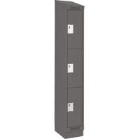 Casiers Clean Line, 3 niveaux, 12" x 18" x 82", Acier, Charbon, Rivet (assembl&eacute;) Superchem Industries