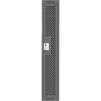 Clean Line Lockers, 12" x 12" x 72", Steel, Charcoal, Rivet (Assembled), Perforated Superchem Industries