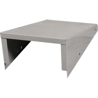 Clean Line Economy Lockers Slope Top, 1 Bank, 18" D x 12" W x 6" H, Grey, Steel Superchem Industries