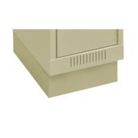 Clean Line Economy Lockers Recessed Base, 1 Banks, 4" H x 12" W x 18" D, Beige, Steel Superchem Industries