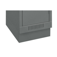 Clean Line Economy Lockers Recessed Base, 1 Banks, 4" H x 12" W x 18" D, Steel Superchem Industries