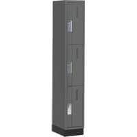 Casiers robustes Concorde, 3 niveaux, 12" x 18" x 76", Acier, Charbon, Soud&eacute; (assembl&eacute;) Superchem Industries