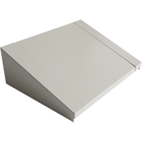All-Welded Concorde - Heavy-Duty Lockers Sloping Top, 2 Bank, 18" D x 24" W x 6" H, Grey, Steel Superchem Industries