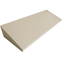 Dessus inclin&eacute; pour casiers robustes enti&egrave;rement soud&eacute; Concorde, Bloc de 4, 18" p x 48" la x 6" ha, Beige, Acier Superchem Industries