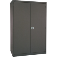 Deep Hi-Boy Storage Cabinet, Steel, 4 Shelves, 72" H x 36" W x 24" D, Charcoal Superchem Industries