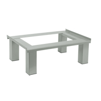 Free Standing Base, 4 Banks, 6" H x 48" W x 18" D, Grey, Steel Superchem Industries