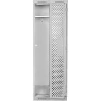Clean Line Lockers, Bank of 2, 24" x 18" x 76", Steel, Grey, Rivet (Assembled), Perforated Superchem Industries