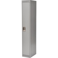 Lockers, 12" x 18" x 72", Steel, Grey, Knocked Down Superchem Industries