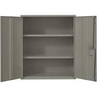 Lo-Boy Storage Cabinet, Steel, 2 Shelves, 40" H x 36" W x 18" D, Grey Superchem Industries
