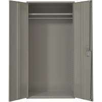 Armoire garde-robe, Acier, 36" la x 18" p x 72" h, Gris Superchem Industries