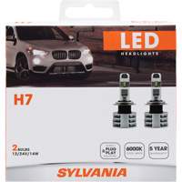 H7 Headlight Bulb, LED, 13.2 W/17 W, White Superchem Industries