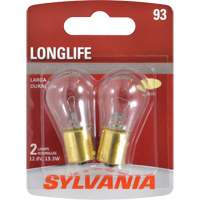93 Long Life Mini Automotive Bulb, Incandescent, 13.3 W Superchem Industries