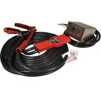 Heavy-Duty Tangle-Free Plug-In Booster Cable, 1 AWG, 800 A, 25' Cable Superchem Industries