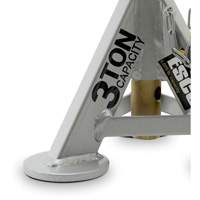 Performance Shorty Low Profile Jack Stands, 3 tons Capacity, 11" - 17" H Superchem Industries