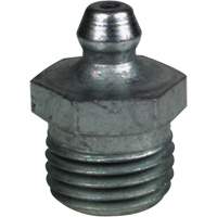 Raccord de graissage droit tr&egrave;s court, Acier, Filetage de 0,25 NPT Superchem Industries