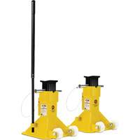 EZ-Wheel Jack Stand, Locking Pin, 22 Tons Capacity, 13-1/2" - 20" H Superchem Industries