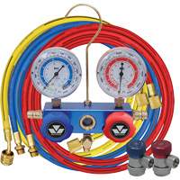 Ensemble de jauge &agrave; collecteur en aluminium 2 voies R134A Superchem Industries