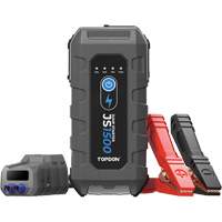 D&eacute;marreur d'appoint, survolteur, banque d'alimentation et lampe de poche JumpSurge1500 Superchem Industries