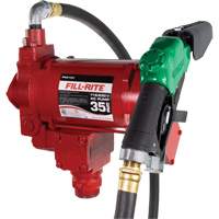 Pompe de transfert de carburant 115/230 V c. a. avec pistolet Superchem Industries