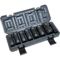 Double-Ended Hex & Twist Socket Set with Case, 8 Pieces, 1/2" Drive Size Superchem Industries