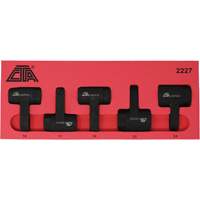 Exhaust Gas Sensor Socket Set, 5 Pieces, 1/2" Drive Size Superchem Industries