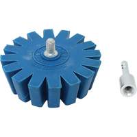 Conical Gear Eraser Wheel with Quick-Connect Arbor Adapter Superchem Industries
