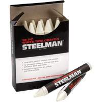 Semi-Permanent White Tire Marking Crayons Superchem Industries