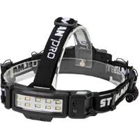 Lampe frontale &agrave; profil mince activ&eacute; par le mouvement, DEL, 250 lumens, 3 hres de fonctionnement, piles Rechargeable Superchem Industries