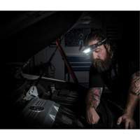 Lampe frontale &agrave; profil mince activ&eacute; par le mouvement, DEL, 250 lumens, 3 hres de fonctionnement, piles Rechargeable Superchem Industries