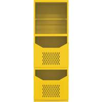 Spill Control Cabinet, 1 Shelves, 72" H x 24" W x 24" D, Steel, Yellow Superchem Industries