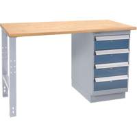 &eacute;tabli industriel, Cap 1000 lb, 60" la x 36" p, 34" h Superchem Industries