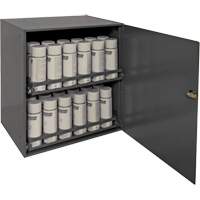 Armoire de rangement pour contenants a&eacute;rosol, Acier, 21-7/8" h x 15-15/16" la x 20-5/16" P, Gris Superchem Industries