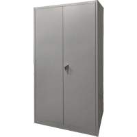 Armoire de rangement, Acier, 4 Tablettes, 78" h x 36" la x 24" P, Gris Superchem Industries